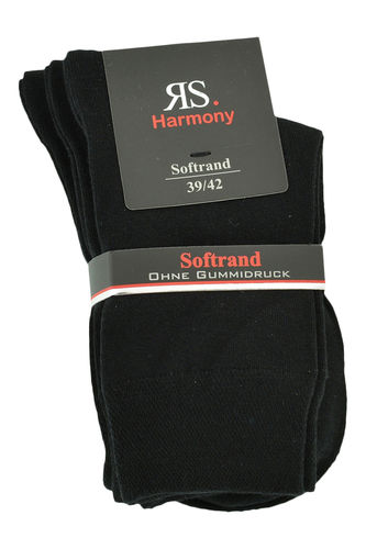 Art.: 113312 Feinsocke for Women   ohne Gummidruck  - schwarz