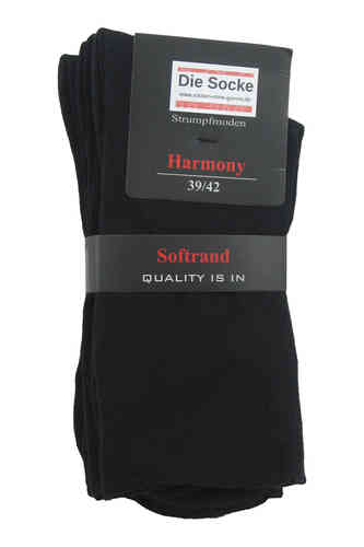 Art.: 331195  Harmony for Men Business Socke - Premium Quality  ohne Gummi / extrafein