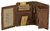 Art.: 10100NC Herren Lederbörse Hochformat "Wild things only"  Büffel-Leder  -braun-