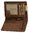 Art.: 10100NC Herren Lederbörse Hochformat "Wild things only"  Büffel-Leder  -braun-