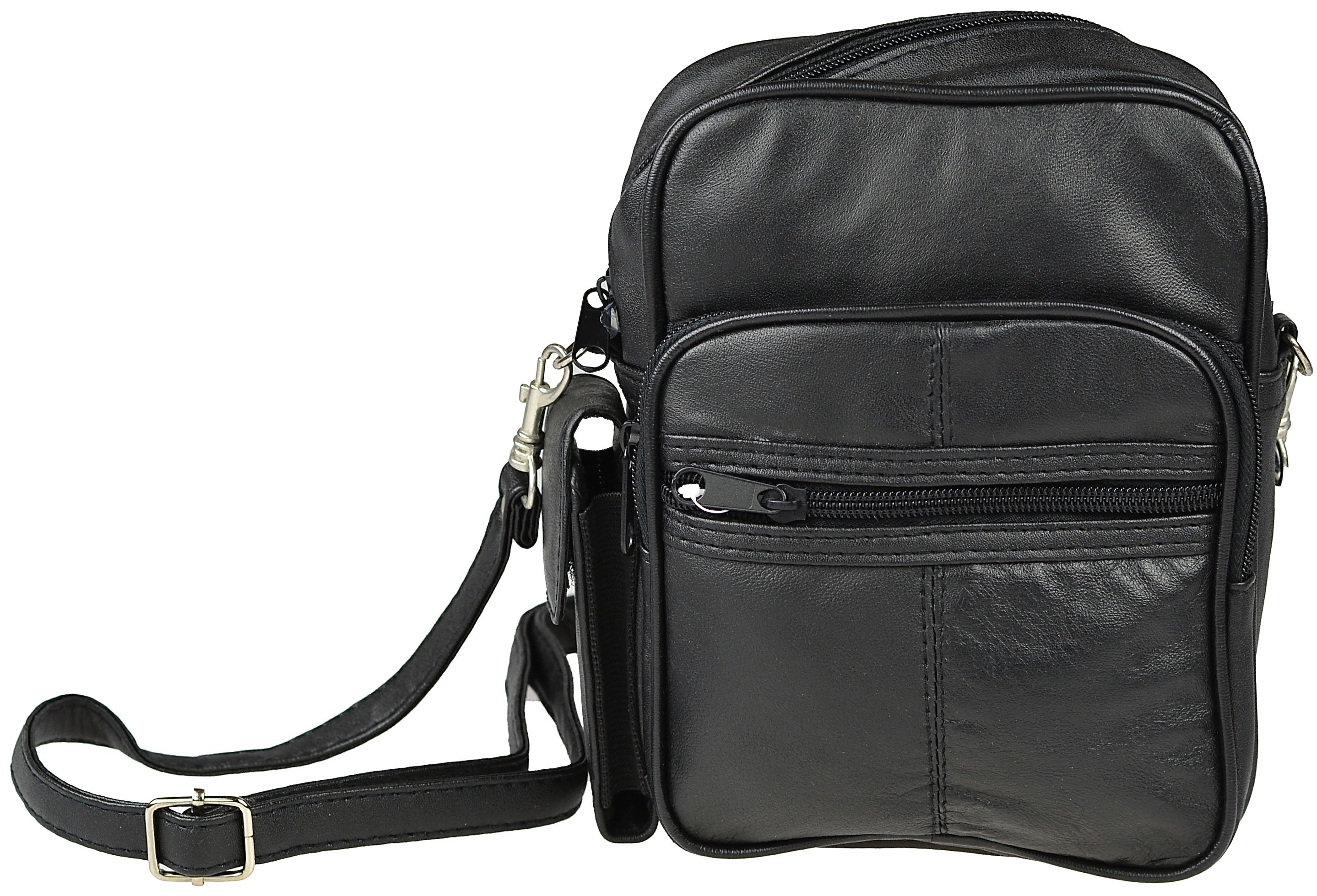 Art.: 0705C Herrentasche "echt Leder"  -black-