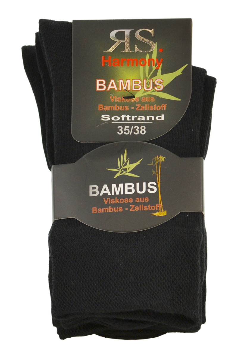 Art.: 1-43033 Harmony Premium-Bambusfaser  ohne Gummi - black