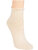 Art.: 115266 Kurzschaft Baumwoll Feinsocke mit Rollrand / ohne Gummidruck / Beigetöne