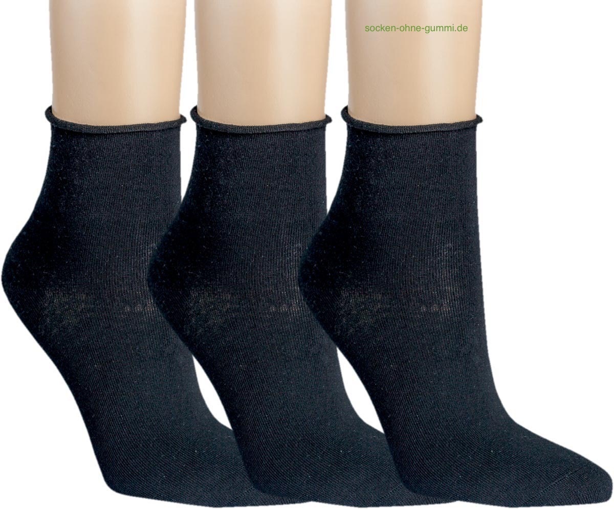 Art.: 115264 Kurzsocke Rollrand ohne Gummi