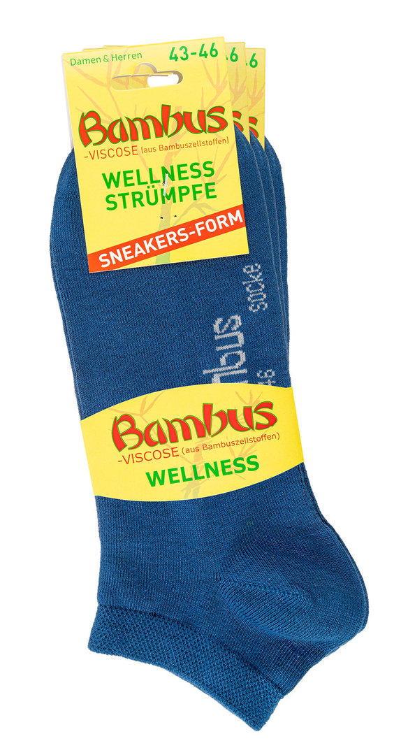 Art.: 02169 Bambus Sneakersocke mit sensitive Bund / 47-50 - Die Socke