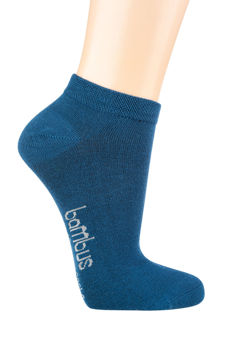 Art.: 02169 Bambus Sneakersocke mit sensitive Bund + handgekettelte  Fuspitze - Die Socke