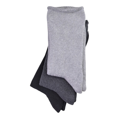 Art.: 77008 Thermo Baumwollsocke Vollfrottee ohne Gummi - Rollrand