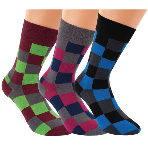 Art.: 332179 Design Premium Baumwollsocke mit Softbund + handgekettelte Fußspitze