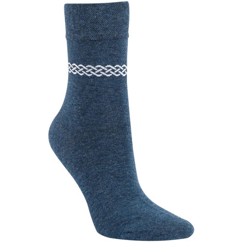 Art.: 111981 Design Premium Baumwollsocke mit Softbund + handgekettelte Fußspitze