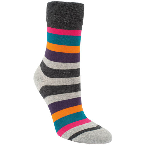 Art.: 112012 Design Premium Baumwollsocke mit Softbund + handgekettelte Fußspitze
