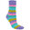 Art.: 111910 Design Premium Baumwollsocke mit Softbund + handgekettelte Fußspitze / Rainbow