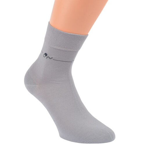 Art.: 332046 Premium Baumwollsocke mit Softbund + handgekettelte Fußspitze / Kurzschaft