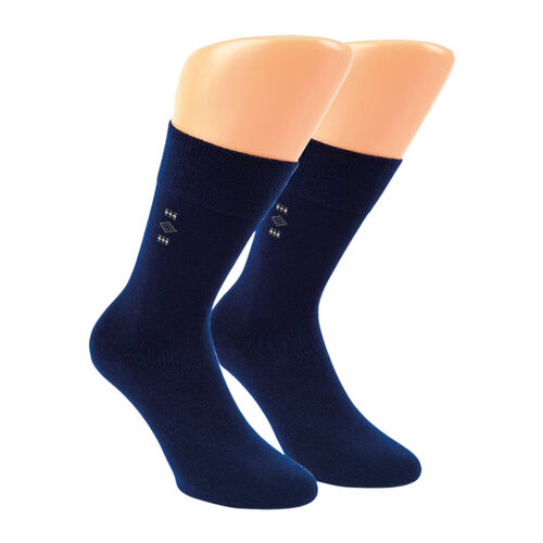Art.: 332183 Design Premium Baumwollsocke mit Softbund + handgekettelte Fußspitze