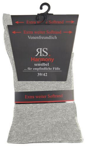 331117 Harmony Socks - extra weit / graumeliert