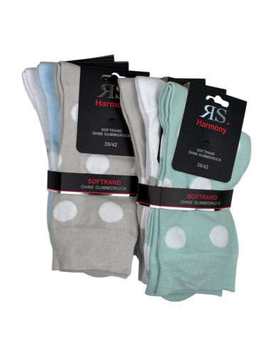 Art.: 112055 Fashion Socks for Women / Points - ohne festen Gummidruck
