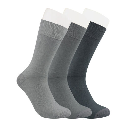 Art.: 331057 Premium Bambussocke XL ohne Gummi - grau