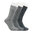 Art.: 331057 Premium Bambussocke XL ohne Gummi - grau