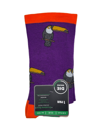 Art.: 1003-19 Designsocke extra weit - ohne Gummidruck