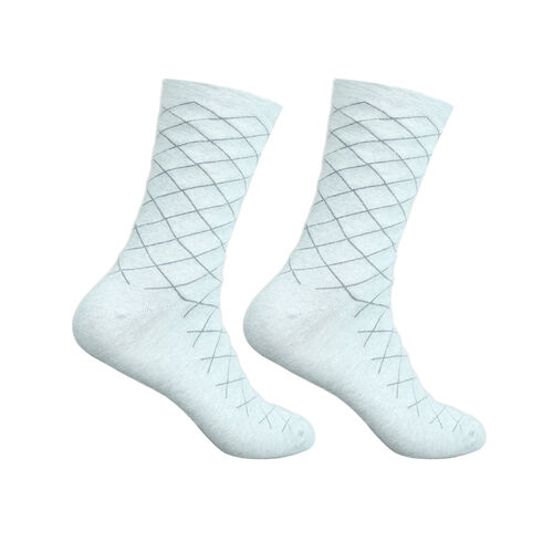 Art.: 1003-2-2 Designsocke ohne Gummi extra weit + breit - hellgrau