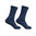 Art.: 1003-2-4 Designsocke ohne Gummi extra weit + breit - dunkelblau