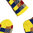 Art.: 1003-8-4 Designsocke ohne Gummi extra weit + breit - quadrat