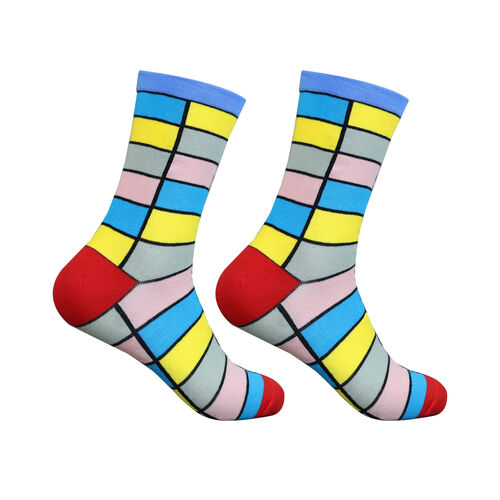 Art.: 1003-10-1 Designsocke ohne Gummi extra weit + breit - field