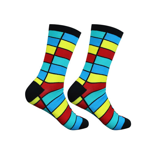 Art.: 1003-10-2 Designsocke ohne Gummi extra weit + breit - field
