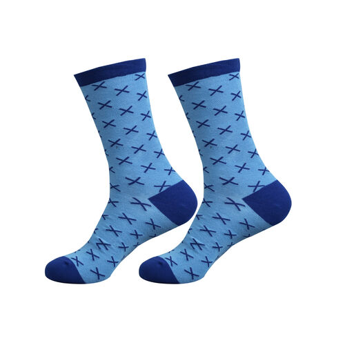 Art.: 1003-11-2 Designsocke ohne Gummi extra weit + breit - kreuz