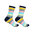 Art.: 1003-13-1 Designsocke ohne Gummi extra weit + breit - blockstreifen