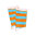 Art.: 1003-13-2 Designsocke ohne Gummi extra weit + breit - blockstreifen