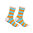 Art.: 1003-13-2 Designsocke ohne Gummi extra weit + breit - blockstreifen