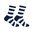 Art.: 1003-13-3 Designsocke ohne Gummi extra weit + breit - blockstreifen