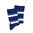 Art.: 1003-13-6 Designsocke ohne Gummi extra weit + breit - blockstreifen