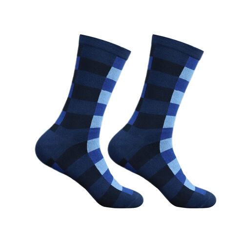 Art.: 1003-15-1 Designsocke ohne Gummi extra weit + breit - rechtecke