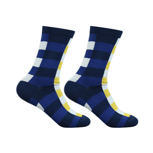 Art.: 1003-15-2 Designsocke ohne Gummi extra weit + breit - rechtecke