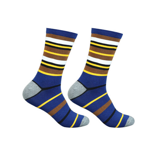 Art.: 1003-16-1 Designsocke ohne Gummi extra weit + breit - rainbow