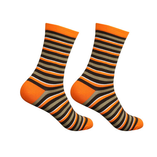 Art.: 1003-16-4 Designsocke ohne Gummi extra weit + breit - rainbow