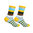 Art.: 1003-18-3 Designsocke ohne Gummi extra weit + breit - blockstreifen
