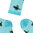 Art.: 1003-21 Designsocke extra weit ohne Gummidruck - Turtle