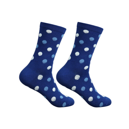 Art.: 1003-25 Designsocke extra weit ohne Gummidruck - Blue Point