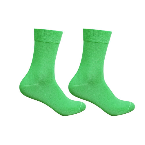 Art. 31160-1 Premium Bambussocke extra weit + breit ohne Gummidruck - neongrün