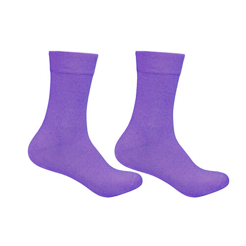 Art. 31160-4 Premium Bambussocke extra weit + breit ohne Gummidruck - lila